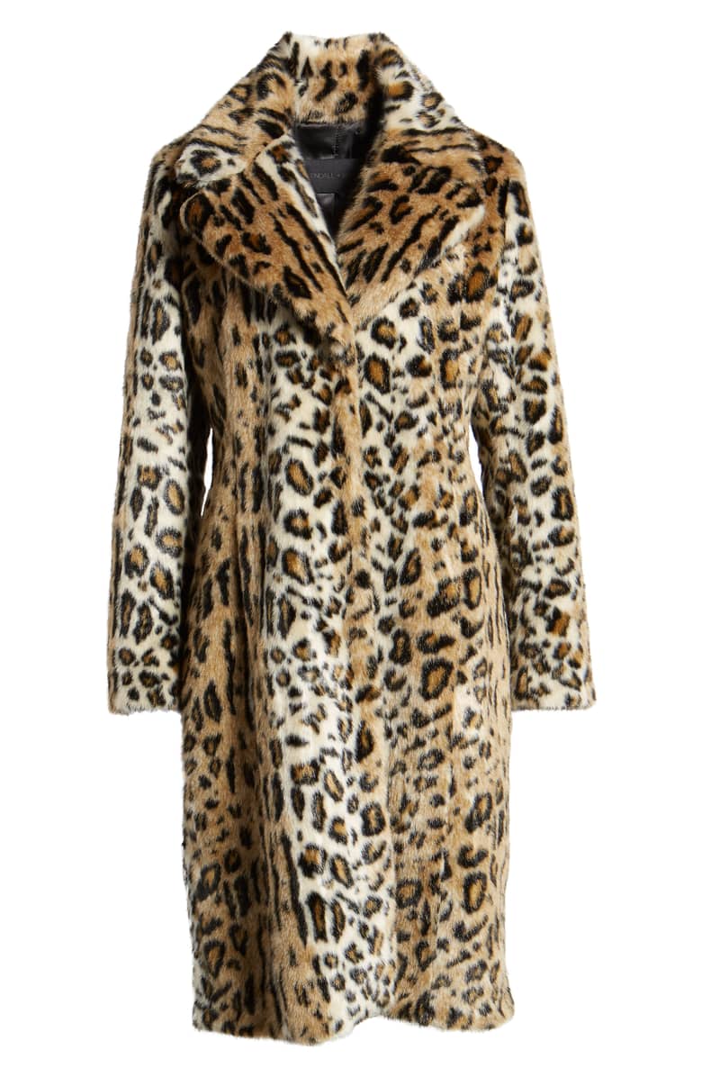 Kendall Kylie Leopard Faux Fur Coat - Major Mag