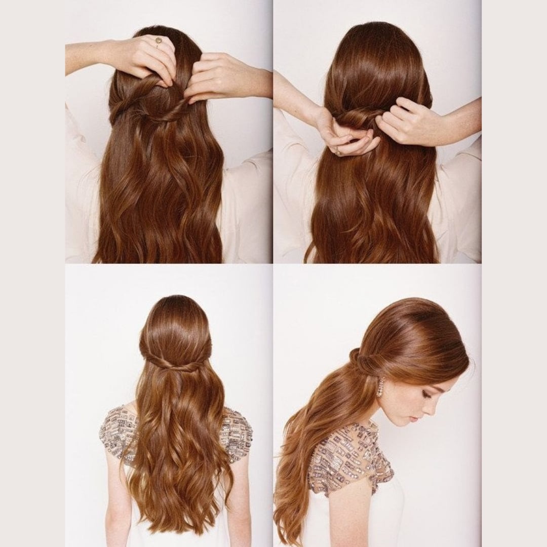 Pretty Half Up Half Down Hairstyle for the Summer - Stylish Life for Moms