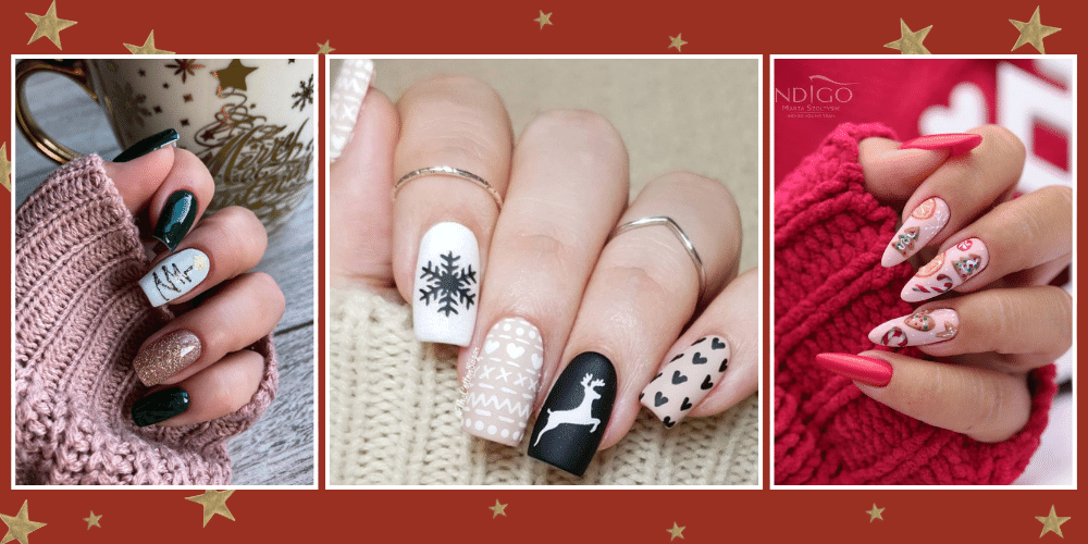 30+ Christmas and Holiday Nail Art Ideas to Try in 2021 - Major Mag