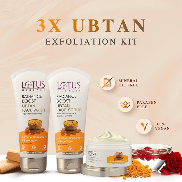 lotus herbals ubtan skincare range - featured